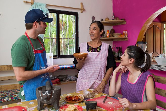 Mexican Cooking from Scratch in a Local Home in Tulum - Learning how to taste mezcal