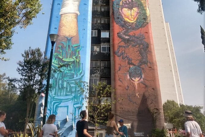 Mexico City; ART NACO : Murals & Street Art Bike Tour - Pushkin Garden and a pause in the ride