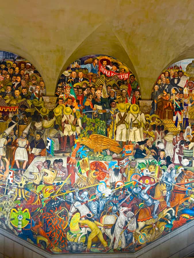 Mexico City: Diego Rivera's Murals Guided Walking Tour - Twenty-five minutes at the Diego Rivera Mural Museum