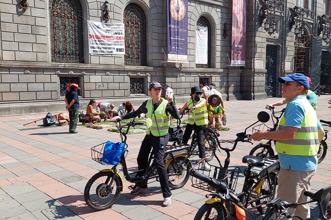 Mexico City E-Bike Tour with a taco and churros stop - The Ángel and a quick look at the city’s symbols