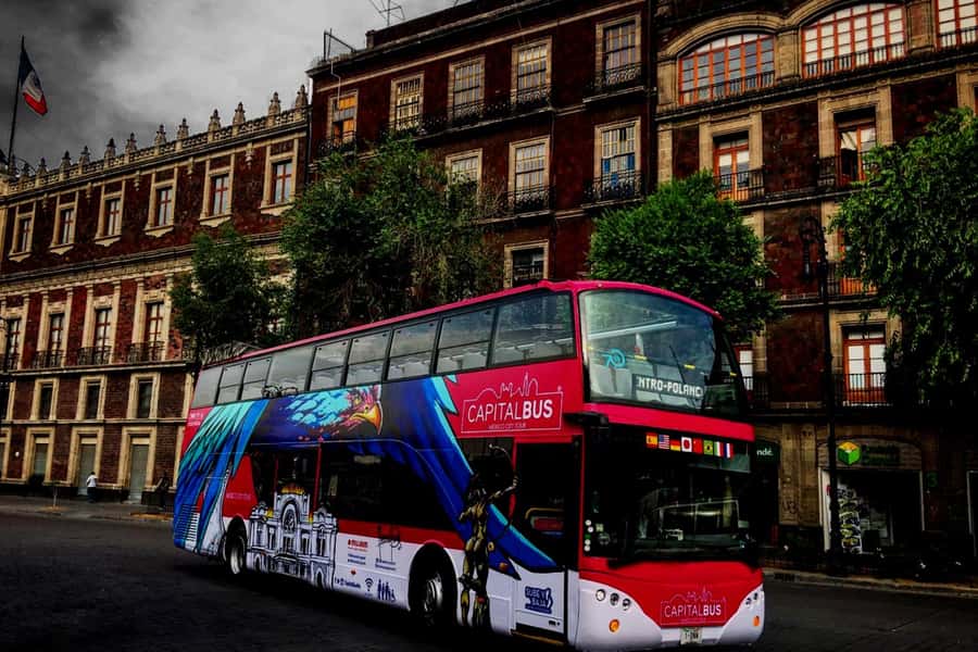 Mexico City: Night Bus Tour - Starting beside the Zócalo at Calle Monte de Piedad 2