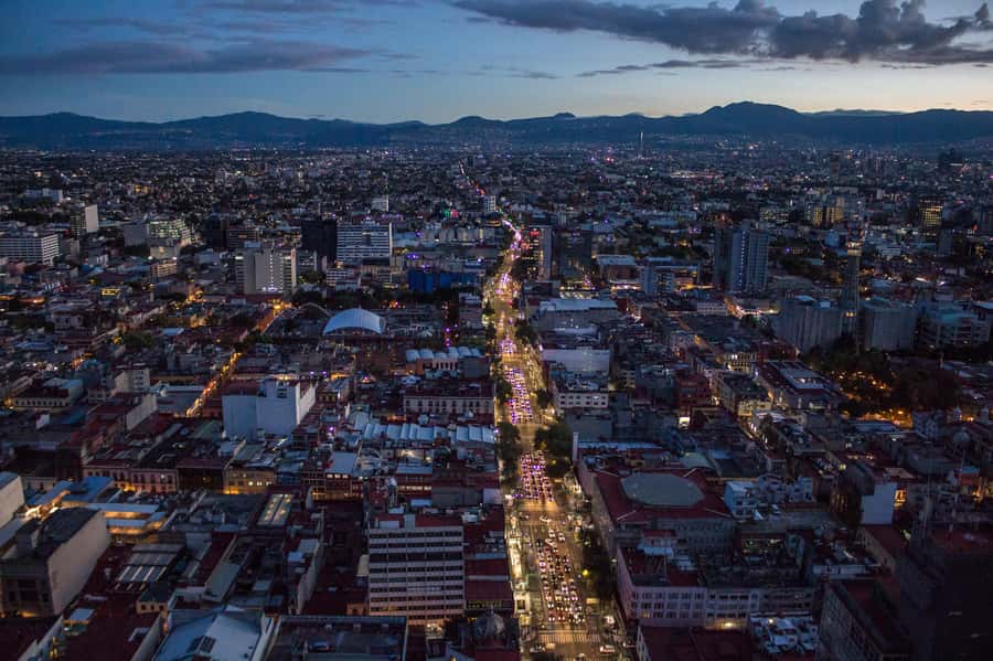 Mexico City: Night Bus Tour - The Palace of Fine Arts and Alameda Central