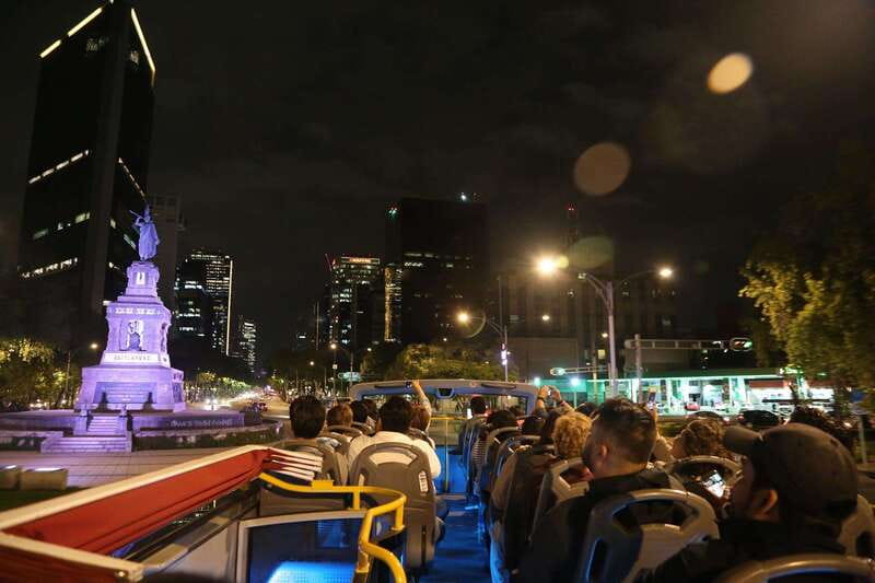 Mexico City: Night City Tour in a Double Decker Bus - The Hemiciclo a Juárez and Return to the Center