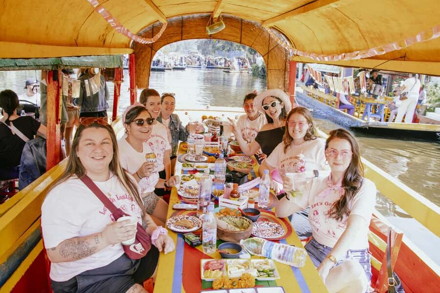 Mexico City: Xochimilco Boat with Guacamole & Premium Drinks - Making guacamole on the boat