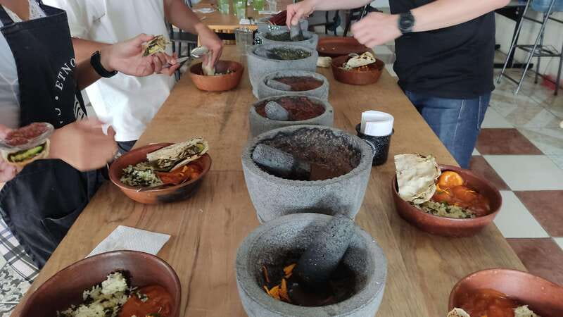 Oaxaca: Oaxacan Mole Workshop with a Traditional Cook - Sitting down to eat what you made