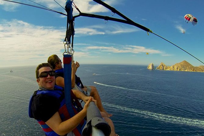 Outdoor Adventure: Parasailing in Los Cabos - The view from 600 feet above Cabo Bay