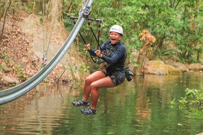 Outdoor Ziplining, Waterfalls & Speed boat in Puerto Vallarta - Waterfall rappelling, bridges, rivers, and slides