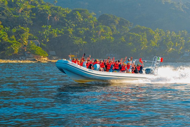 Outdoor Ziplining, Waterfalls & Speed boat in Puerto Vallarta - Base camp food, lockers, towels, and the ride home