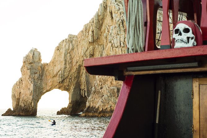 Pirate Ship Snorkel and Lunch Cruise in Los Cabos - The first view: Cabo’s Arch
