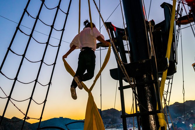 Pirate Ship Sunset Dinner and Show in Los Cabos - BBQ dinner without a dining table