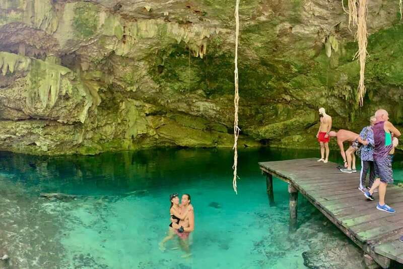 Playa Del Carmen: Cenote & Mayan Village Tour by Buggy - Swimming in a private cenote
