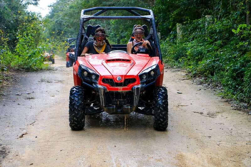 Playa del Carmen: Riviera Maya Buggy Tour with Cenote Swim - Swimming in a Clear Underground Cenote