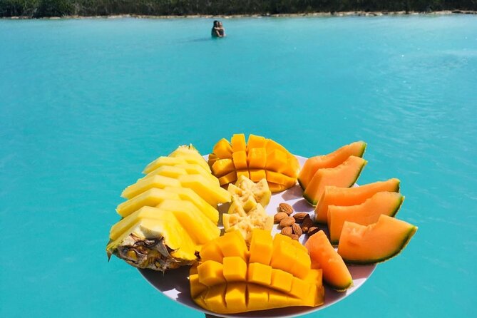 Pontoon Tour - Visit the Pirate Channel, Cenotes and Islands. - The Seven Colors Lagoon changes as you move