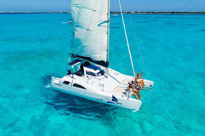 Private Catamaran from Cancun to Isla Mujeres for up to 13 People - Snorkeling the reef with a smaller group