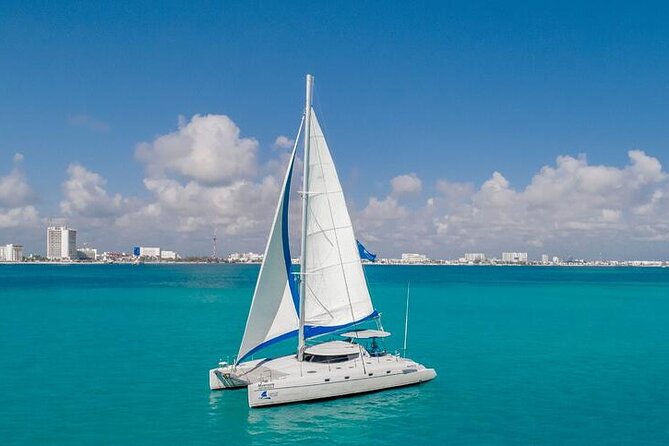 Private Catamaran from Cancun to Isla Mujeres | For up to 40 pp - Optional time on Isla Mujeres