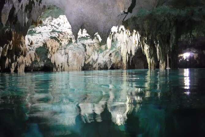Private Dream Underground World (Off the beaten path Cenote cavernous exploring) - Entering the private cave at Parque Dos Ojos