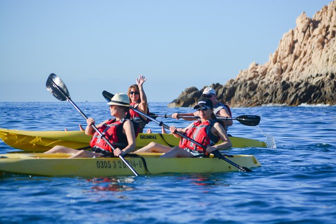 Private Glass bottom Kayak and snorkel at two Bays - Santa María Bay starts the water portion