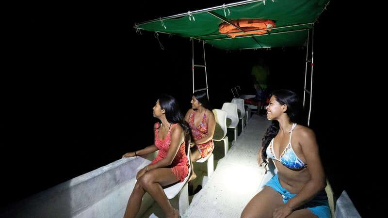 Puerto Escondido: Bioluminescence Night Spectacle - The boat ride across Manialtepec Lagoon