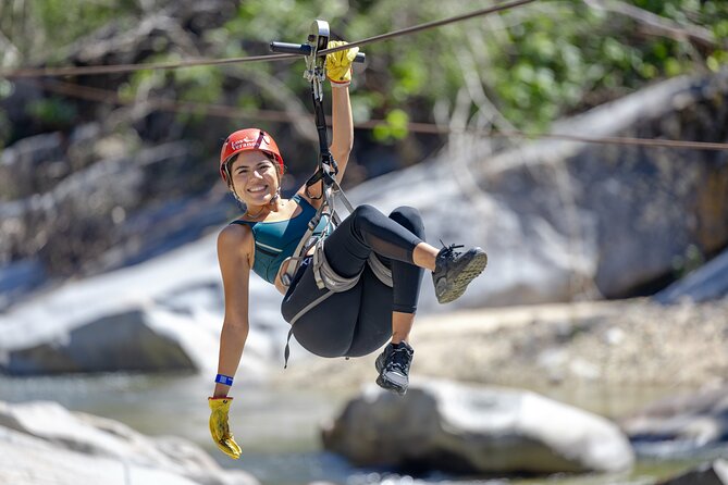 Puerto Vallarta Best Zipline Canopy + Tequila and Speed Boat Ride - The final zipline lands at tequila