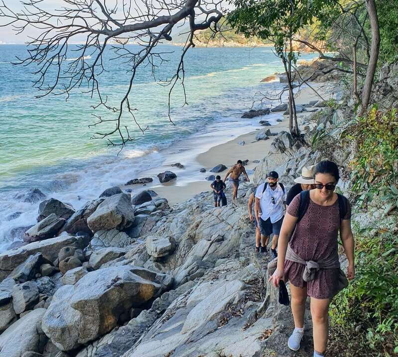 Puerto Vallarta: Full Day Hike to 6 Hidden Beaches & Snorkel - The first climb through Cabo Corrientes