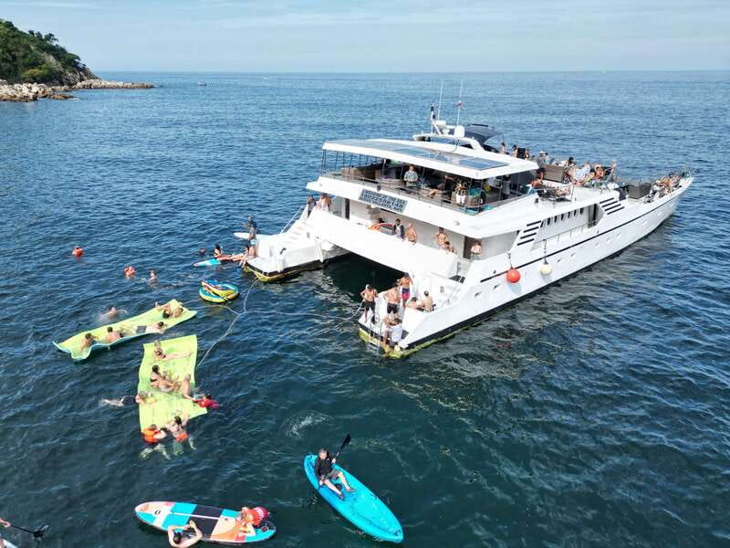 Puerto Vallarta: Yelapa Mega Yacht Cruise - A party yacht headed for Yelapa