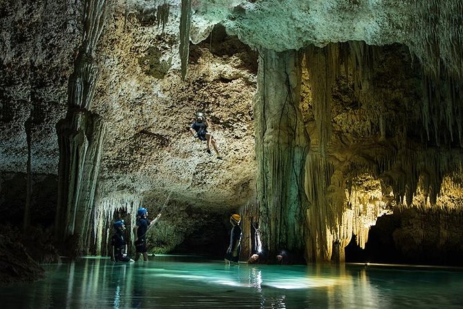 Rio Secreto Plus: Classic Tour, Bycicle, Rappel & Ziplines - The underground river is worth the effort