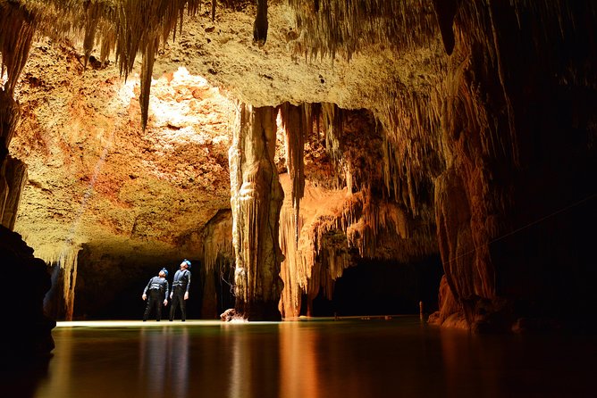 Rio Secreto Plus: Classic Tour, Bycicle, Rappel & Ziplines - Changing into a wetsuit and safety gear