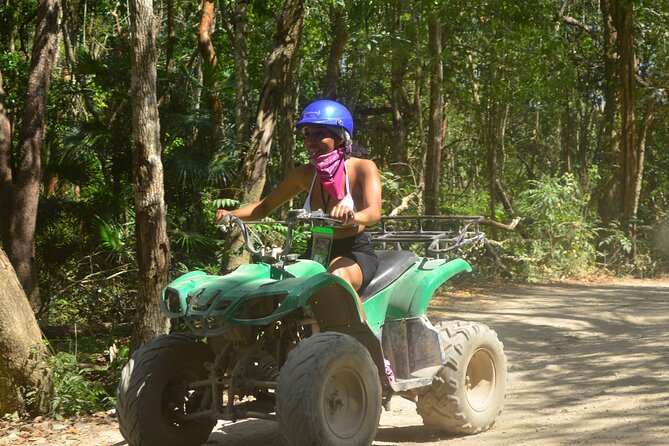 Riviera Maya Jungle Half-Day Tour: ATV, Ziplines, Cenote Swim, Rappel - Swimming in the cenote