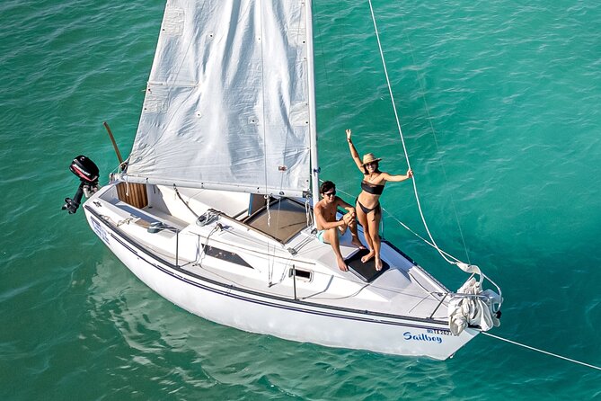 Sailboat tour across the seven colors lagoon in Bacalar - The Pirate Channel, a narrow and memorable stop