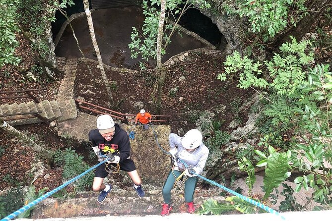 Selva Maya Eco Adventure Park: Ziplining, Hanging Bridges, Rappelling and Cenote - The pyramid climb and rappel