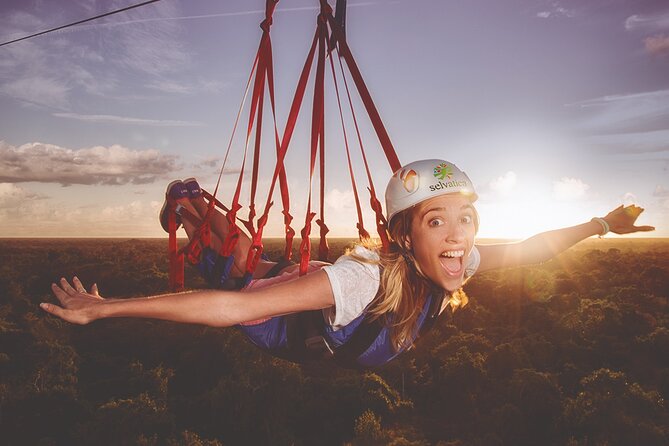 Selvatica Park Ziplines, Cenote, and ATV Tour From Cancun and Riviera Maya - Ten ziplines above the Yucatan jungle
