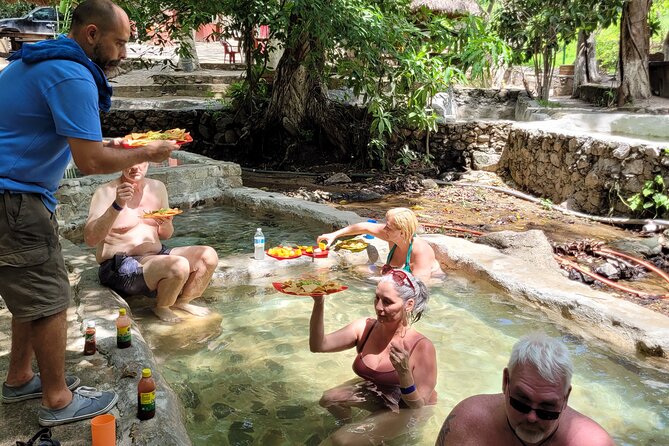 Shaded Hot Spring, Massage and Mex Grill in Puerto Vallarta - Who will enjoy this day most?