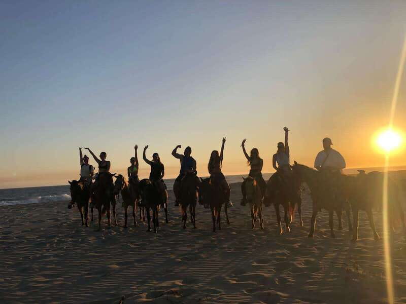 Sunset by Horse on the Beach - Who will enjoy this ride most?
