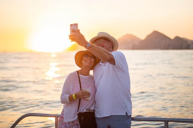 Sunset Cruise in Los Cabos with Jazz and Wine - Pelican Rock and Lover’s Beach