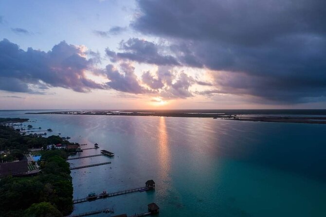 Tour of the Lagoon of Bacalar on pontoon -Collective- - Cenote de la Bruja shows the lagoon’s changing shape