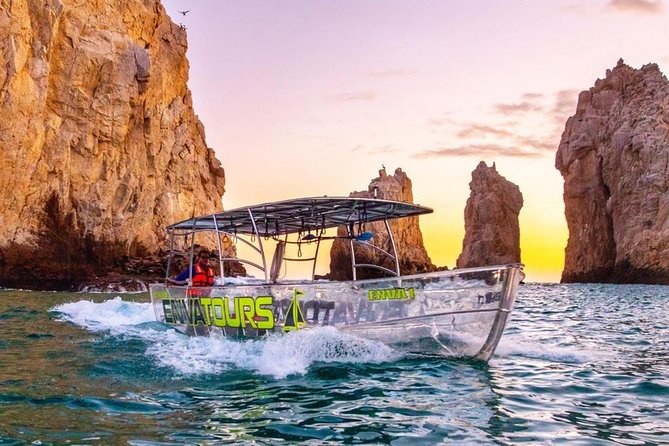 Tours in Cabo, Paseo al Arco and Fin de la Tierra in the only Clear Boat - The 45-minute route to Land’s End
