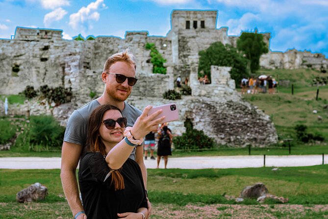 Tulum Guided Tour, Magical Cenote, Lagoon Snorkeling and Beachside Lunch - The van ride and small-group setup